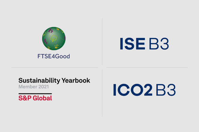 Temos diversos reconhecimentos ESG