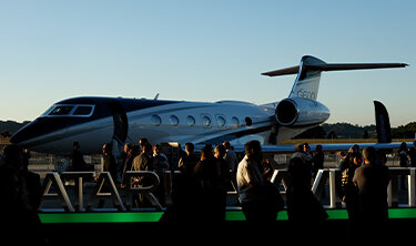 Imagem de avição na feira Catarina Aviation Show