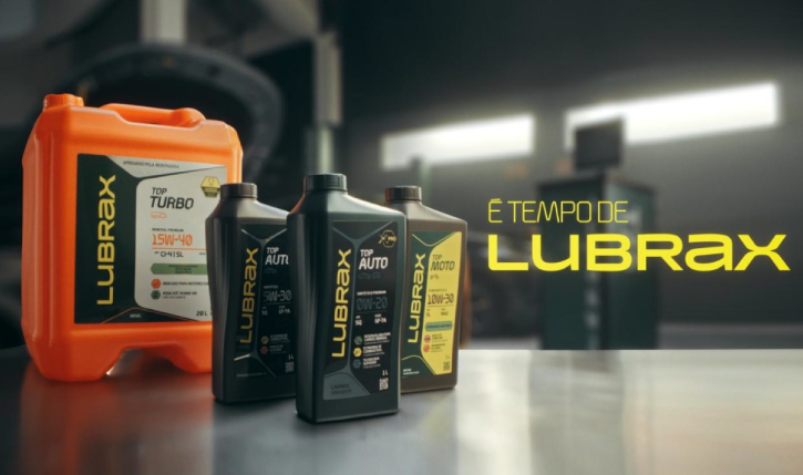 É tempo de Lubrax: marca lança campanha para apresentar rebranding e reforçar liderança em inovação e tecnologia